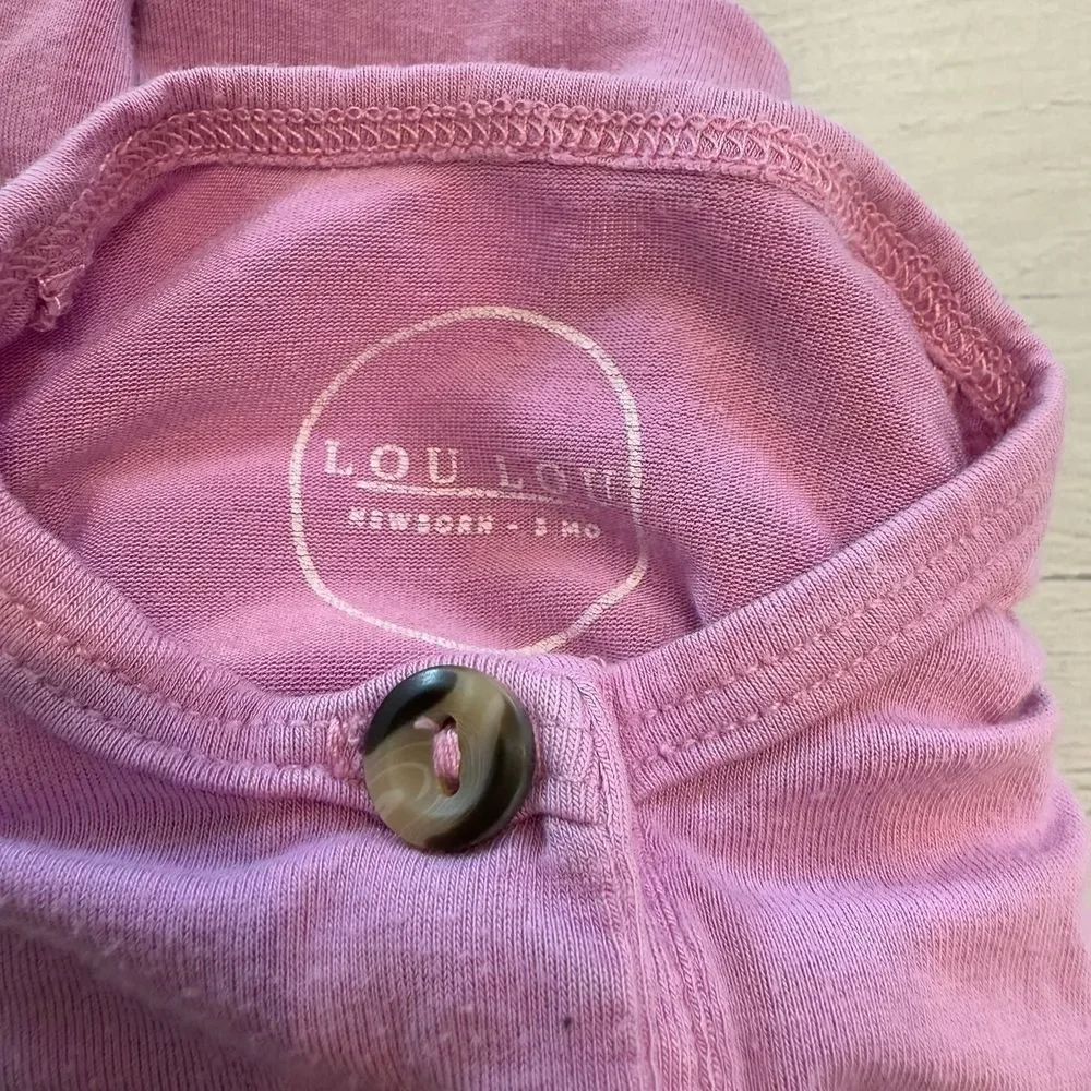 Lou‎ Lou and Company pink gown newborn-3 months
